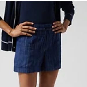 Athleta Cabo Linen Textured short Dress Blue Texture; never worn, freshly washed